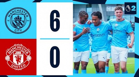 HIGHLIGHTS! CITY SCORE SIX IN THE DERBY! | MAN CITY V MANCHESTER UNITED U21 | PREMIER LEAGUE 2