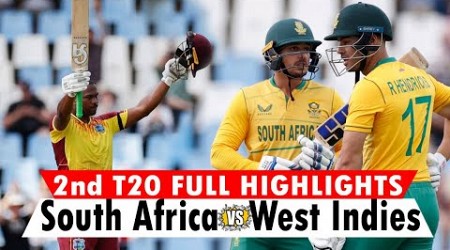 2nd T20 Full Highlights | South Africa vs West Indies Highlights | SA vs WI | SA vs WI 2nd T20 2023