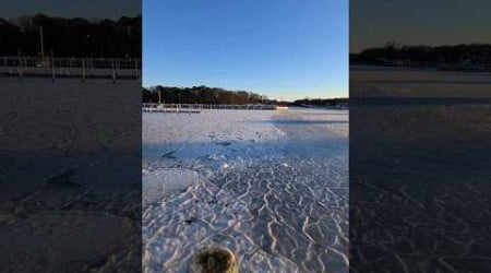 morning meditation in Southampton • frozen Shinnecock Marina &amp; the Canal • Winter 2022 #longisland