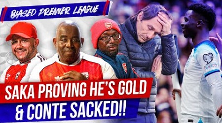 Saka Proving He&#39;s Gold &amp; Conte SACKED!! (Special Guest Freezy McBones) | Biased Premier League Show