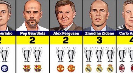 Managers With Most Champions League Titles 