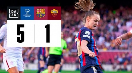 FC Barcelona vs AS Roma (5-1) | Resumen y goles | UEFA Women&#39;s Champions League 2022-23