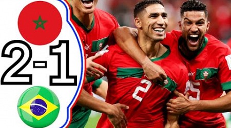 Morocco vs Brazil⚽2-1 Morocco vs Brazil|Morocco v Brazil All Goals &amp; Highlight 2023