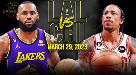 Los Angeles Lakers vs Chicago Bulls Full Game Highlights | March 29, 2023 | FreeDawkins