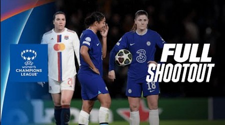 FULL PENALTY SHOOUT OUT | Chelsea vs. Lyon -- UWCL Quarter-finals 2022-23