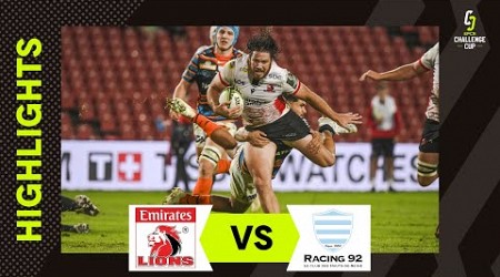 Highlights - Emirates Lions v Racing 92 Round of 16 | EPCR Challenge Cup 2022/23