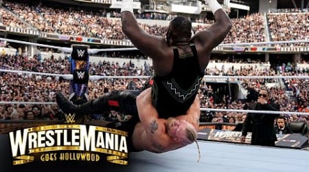 Brock Lesnar takes Omos to Suplex City: WrestleMania 39 Sunday Highlights