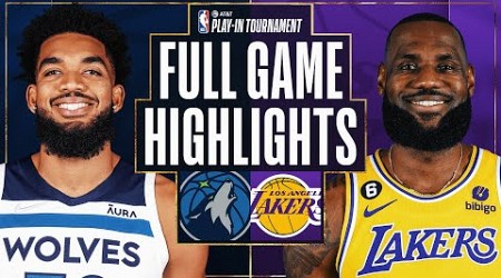 TIMBERWOLVES at LAKERS | #ATTPlayIn | FULL GAME HIGHLIGHTS | April 11, 2023