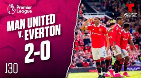 Highlights &amp; Goals | Manchester United v. Everton 2-0 | Premier League | Telemundo Deportes