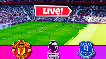 MAN UNITED vs EVERTON LIVE | Premier League 2022-23 | Watch Along &amp; Pes21 Gameplay - 8th April Match