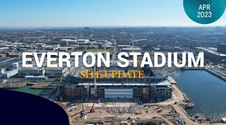 LATEST EVERTON STADIUM DRONE FOOTAGE