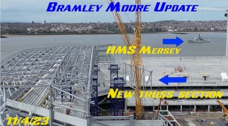 New Everton Stadium, Bramley Moore Update and Work in Progress. 11th April 2023