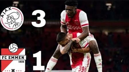 All goals and Extended Highlights Ajax vs FC Emmen (3-1), Eredivisie Netherland Premier League