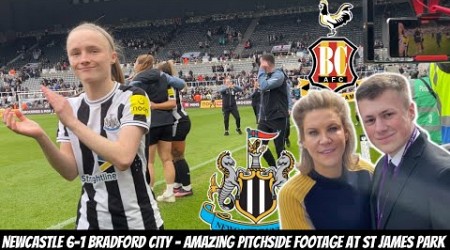 Newcastle 6-1 Bradford City BEHIND THE SCENES vlog - I met AMANDA STAVELEY !!!!!