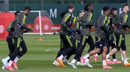 Marcus Rashford is BACK | Manchester United train ahead of Sevilla Europa League quarter-final clash