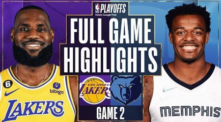 #7 LAKERS at #2 GRIZZLIES | FULL GAME 2 HIGHLIGHTS | April 19, 2023