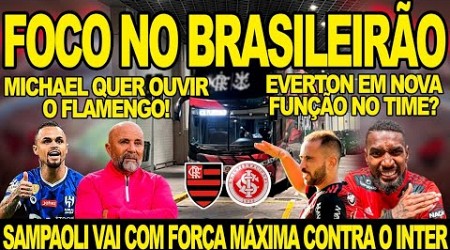 FLAMENGO DE JORGE SAMPAOLI VAI COM FORÇA MÁXIMA CONTRA O INTERNACIONAL! EVERTON EM NOVA FUNÇÃO E+