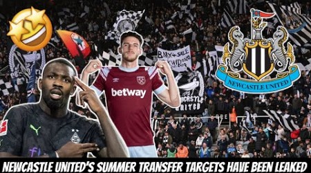 Newcastle United’s LEAKED summer transfer targets REVEALED !!!!!