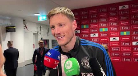 Wout Weghorst reacts to Man United reaching the FA Cup Final! Brighton v Man Utd post match!