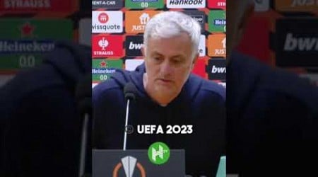 Jose Mourinho HILARIOUSLY breaks press room seat after Roma reach Europa League semis 