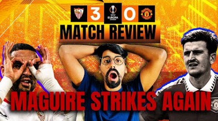 Manchester United &quot;Disgrace&quot; vs Sevilla 3-0 Europa league | De gea, maguire ,ten hag Flop| Divyansh