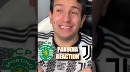 SPORTING JUVENTUS 1 A 1 - PARODIA REACTION - Alessandro Vanoni #europaleague #calcio #shorts