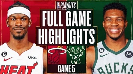 #8 HEAT at #1 BUCKS | FULL GAME 5 HIGHLIGHTS | April 26, 2023