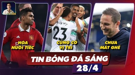 TIN BÓNG ĐÁ 28/4: MANUTD HÒA NUỐI TIẾC SPURS, NEWCASTLE CỦNG CỐ VỊ TRÍ THỨ 3, LAMPARD CHƯA MẤT GHẾ