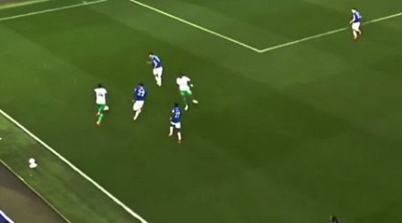 Isak assist vs Everton | striker destroy Everton defenders