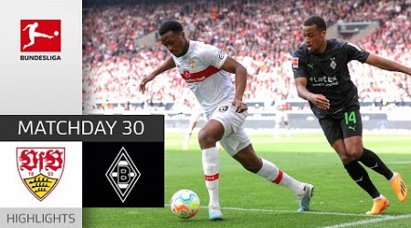 VfB Stuttgart - Borussia M&#39;gladbach 2-1 | Highlights | Matchday 30 – Bundesliga 2022/23