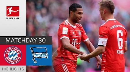 Kimmich Very Strong! | Bayern München - Hertha BSC 2-0 | Highlights | Matchday 30 – Bundesliga 22/23