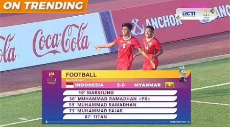 INDONESIA 5 vs 0 MYANMAR| HIGHLIGHT 32TH SEA GAMES CAMBODIA 2023