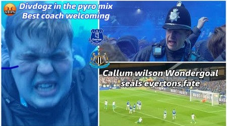 Everton 1-4 Newcastle Matchday vlog *Likely relegation, Anger and geordie demolition Var Drama!*