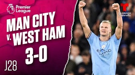 Highlights &amp; Goals | Man. City v. West Ham 3-0 | Premier League | Telemundo Deportes