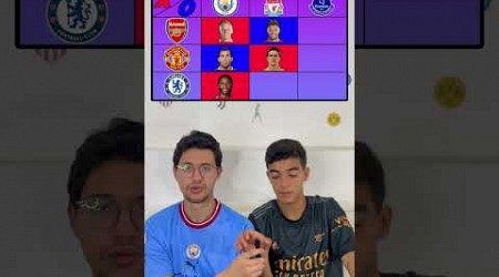 Footy Tic-tac-toe (Premier League)#premierleague #tictactoe #football #manchestercity #liverpool