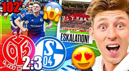 Siegtreffer 90+12 Mainz 05 - Schalke 04 2-3 Highlights &amp; Tore | Bundesliga, 31.Spieltag Stadionvlog