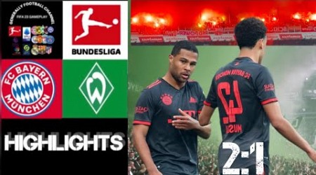 SV Werder Bremen vs FC Bayern München 31.Spieltag Bundesliga Highlights