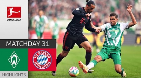 Gnabry and Sané Redeem Bayern | SV Werder Bremen - FC Bayern München | Highlights | MD 31 22/23