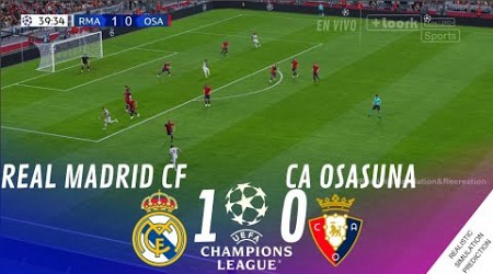 REAL MADRID vs. OSASUNA [1-0] • CHAMPIONS LEAGUE HIGHLIGHTS Simulacion &amp; Recreacion de VideoJuego