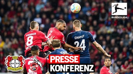 PK mit Alonso und Baumgart nach Bayer 04 Leverkusen 