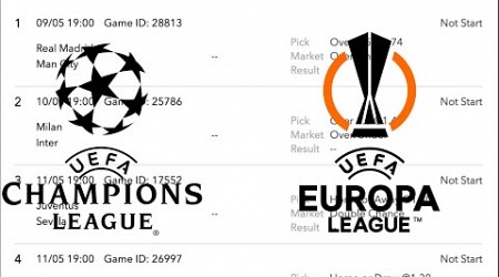 Champions League And Europa League Semi-Finals Predictions - Free Betting Tips For today + Sportybet