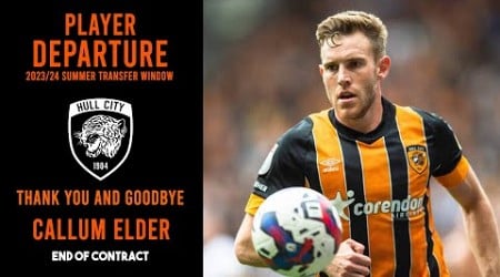 CALLUM ELDER TO LEAVE HULL CITY AT THE END OF THE 2022/23 SEASON