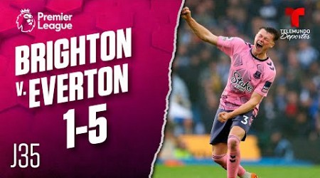 Highlights &amp; Goals | Brighton v. Everton 1-5 | Premier League | Telemundo Deportes