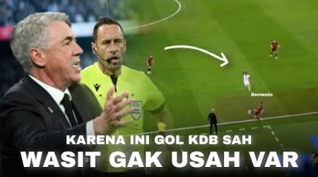 “Meski Bolanya Keluar Lapangan,..Terungkap Penyebab Wasit Tak Memeriksa VAR Sebelum Gol De Bruyne