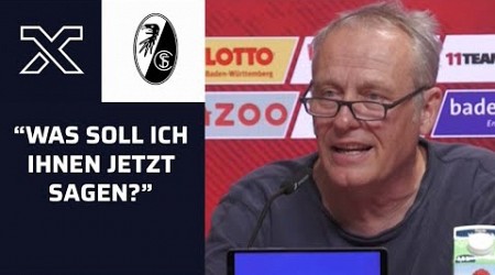 &quot;Soll ich gehen?!&quot; Christian Streich lässt Reporter abblitzen | SC Freiburg | Bundesliga