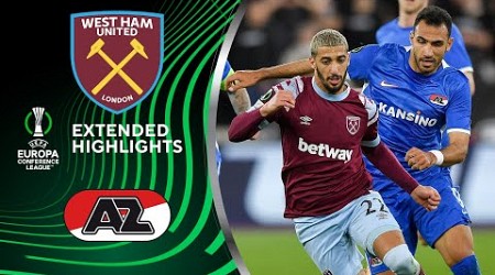 West Ham vs. AZ Alkmaar: Extended Highlights | UECL Semi-Finals - Leg 1 | CBS Sports Golazo - Europe