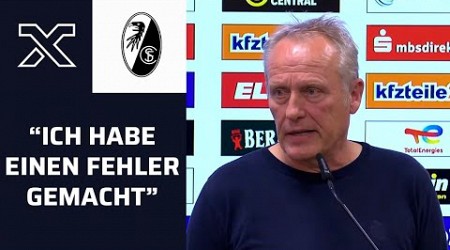 Beeindruckende Worte! Darum nimmt Streich die Schuld für 2:4 gegen Union auf sich | SC Freiburg