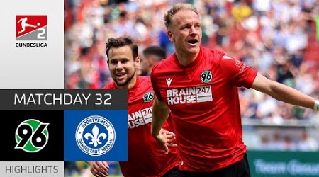 Darmstadt Promotion Denied Again | Hannover 96 - Darmstadt 2-1 | Highlights | MD 32 - Bundesliga 2