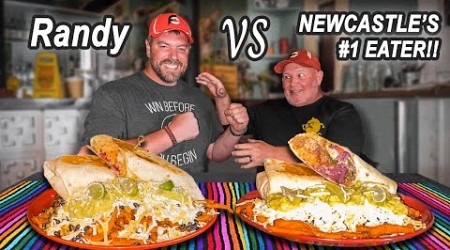 Can I Keep Up w/ Newcastle’s #1 Eater vs El Chapo’s ”Godfather” Burrito &amp; Chicken Wings Challenge??