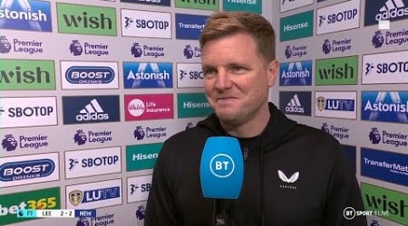 Eddie Howe Insists Newcastle Must &quot;Take Their Medicine&quot; After Leeds Draw